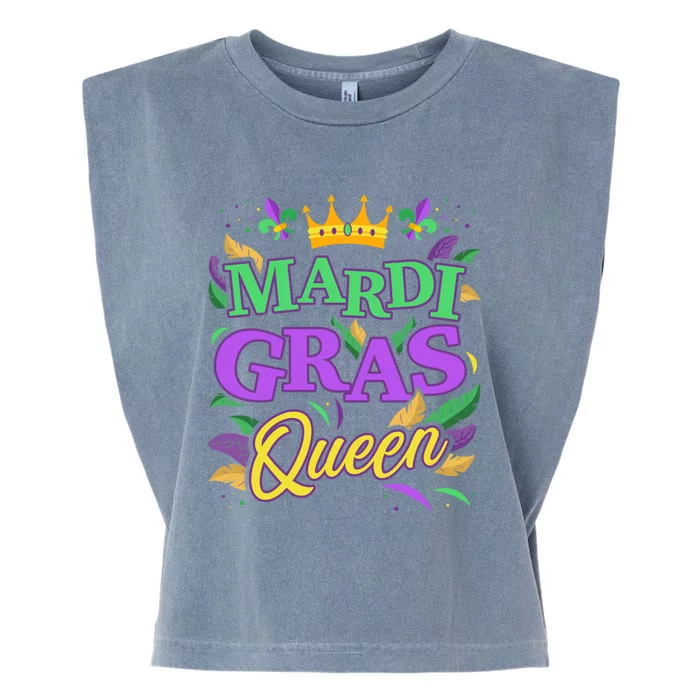 Mardi Gras Queen For New Orleans Carnival Costume Gift Garment-Dyed Women's Muscle Tee