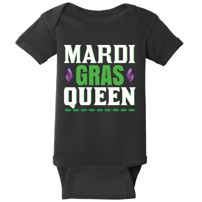 Mardi Gras Queen Baby Bodysuit