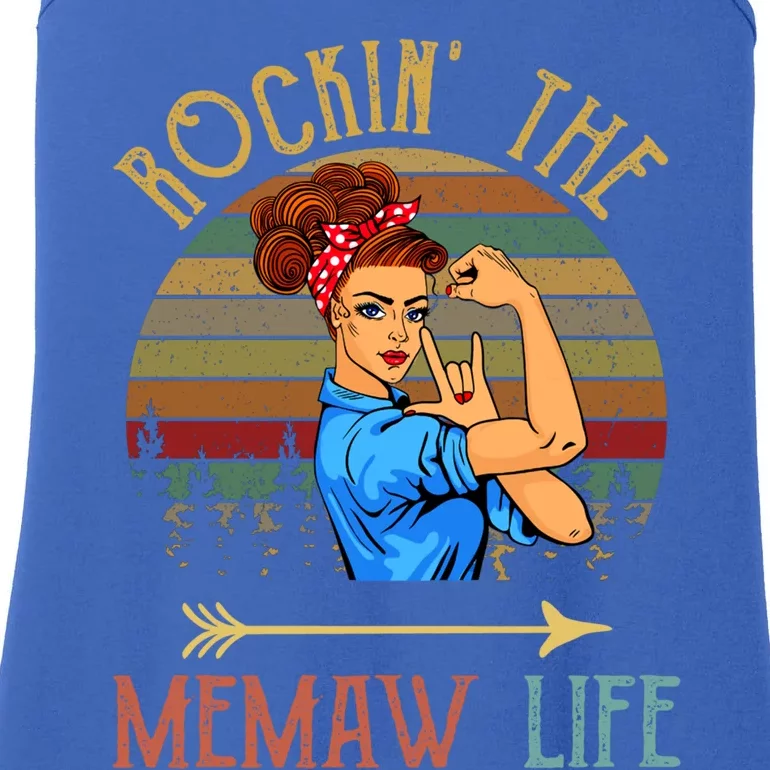 Memaw Gift Rockin' The Memaw Life Christmas Xmas Cool Gift Ladies Essential Tank