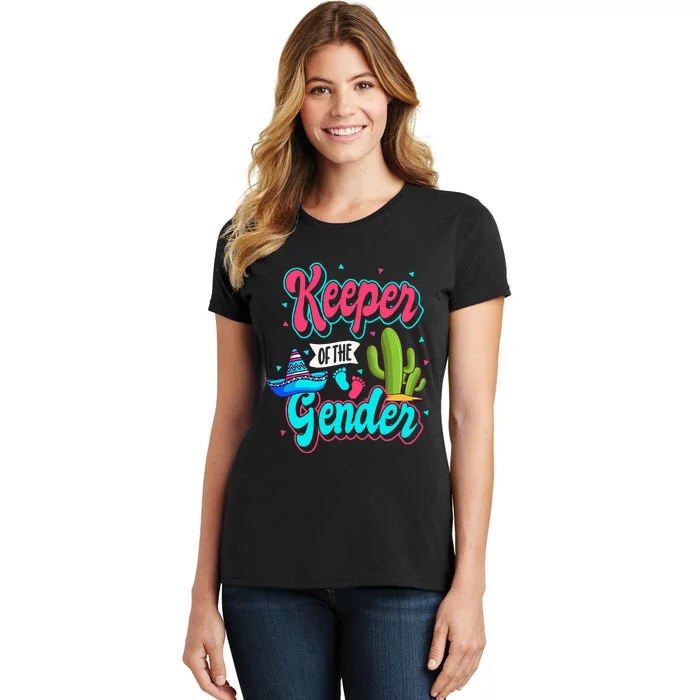 Mexican Gender Reveal Cinco De Mayo Baby Shower Party Fiesta Women's T-Shirt