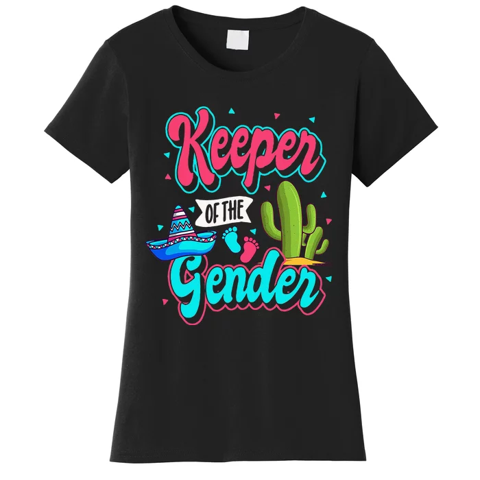 Mexican Gender Reveal Cinco De Mayo Baby Shower Party Fiesta Women's T-Shirt