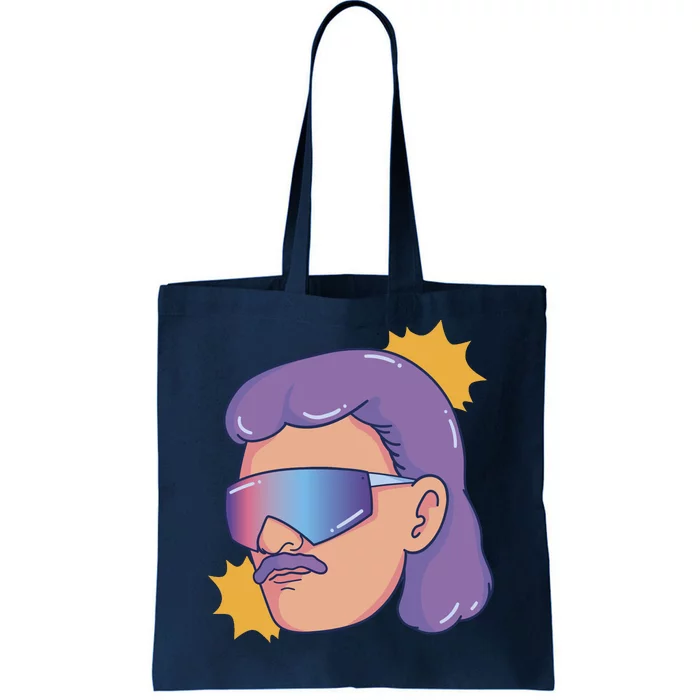 Mullet Guy Retro Tote Bag