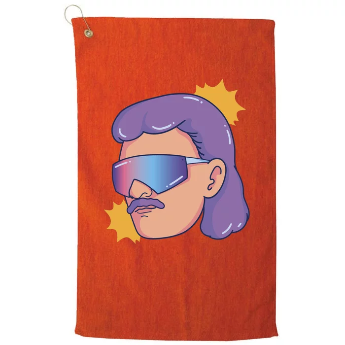 Mullet Guy Retro Platinum Collection Golf Towel