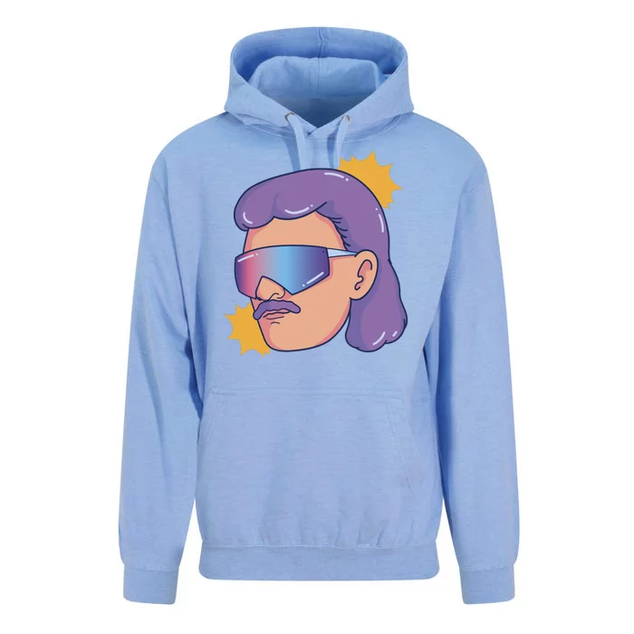 Mullet Guy Retro Unisex Surf Hoodie