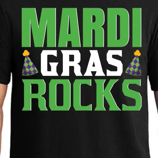 Mardi Gras Rocks Pajama Set