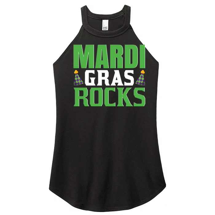 Mardi Gras Rocks Women’s Perfect Tri Rocker Tank