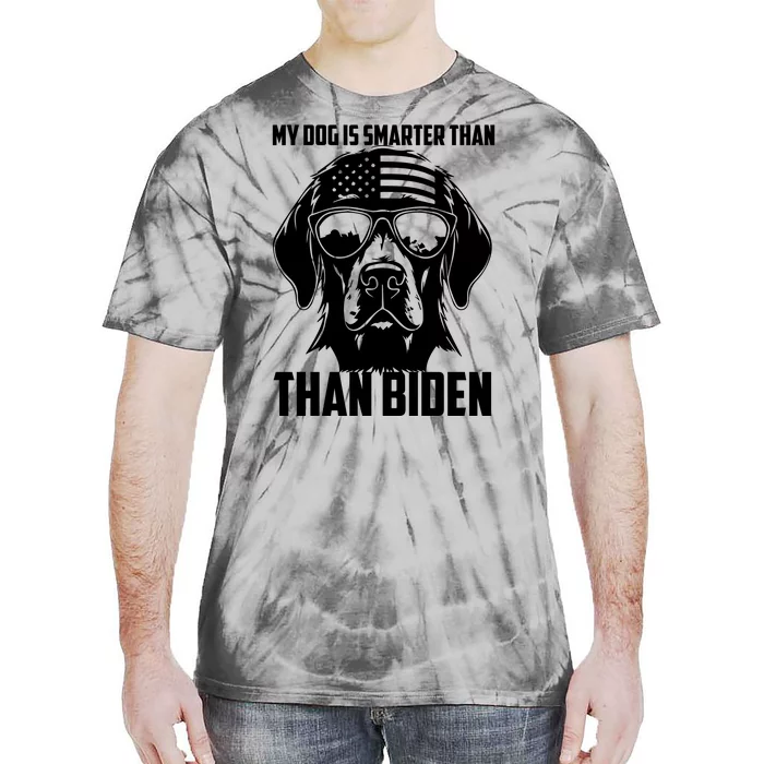 My Golden Retriever Dog Is Smarter Than Your President Biden Tie-Dye T-Shirt