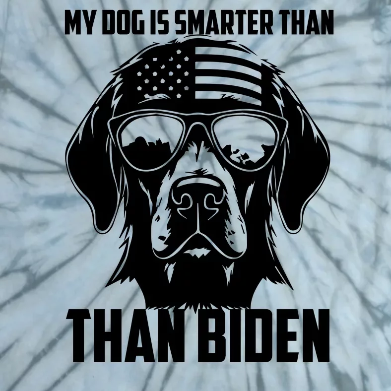 My Golden Retriever Dog Is Smarter Than Your President Biden Tie-Dye T-Shirt