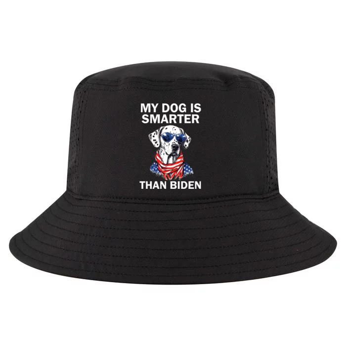 My Golden Retriever Dog Is Smarter Than Your President Biden Cool Comfort Performance Bucket Hat