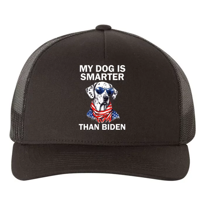 My Golden Retriever Dog Is Smarter Than Your President Biden Yupoong Adult 5-Panel Trucker Hat