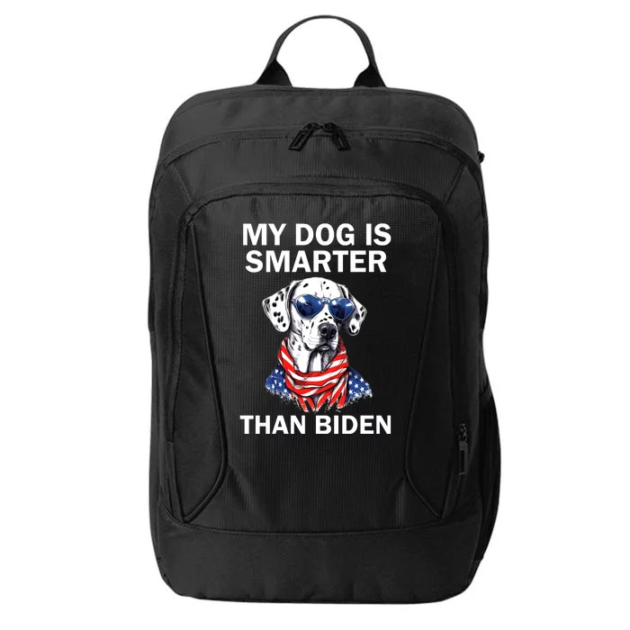 My Golden Retriever Dog Is Smarter Than Your President Biden City Backpack