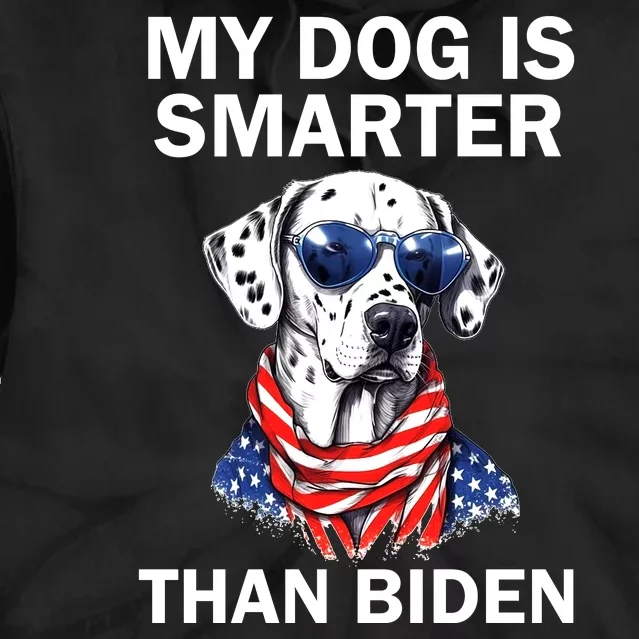 My Golden Retriever Dog Is Smarter Than Your President Biden Tie Dye Hoodie