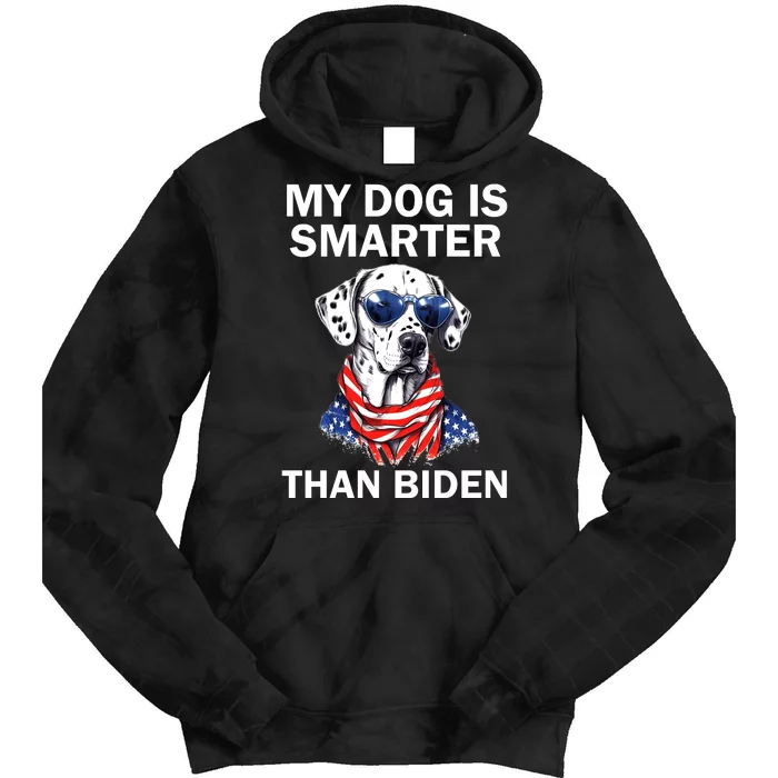 My Golden Retriever Dog Is Smarter Than Your President Biden Tie Dye Hoodie