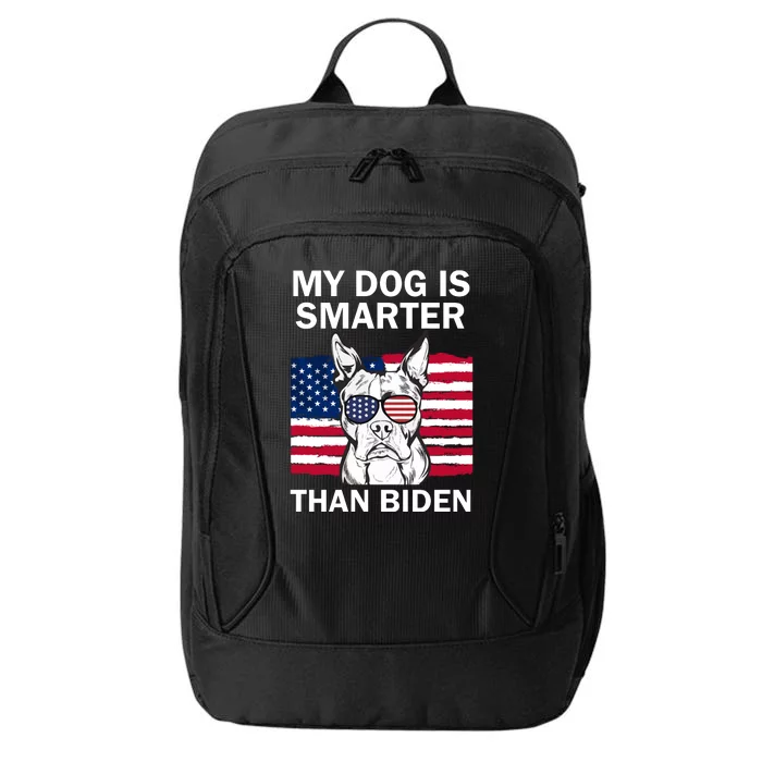 My Golden Retriever Dog Is Smarter Than Your President Biden City Backpack