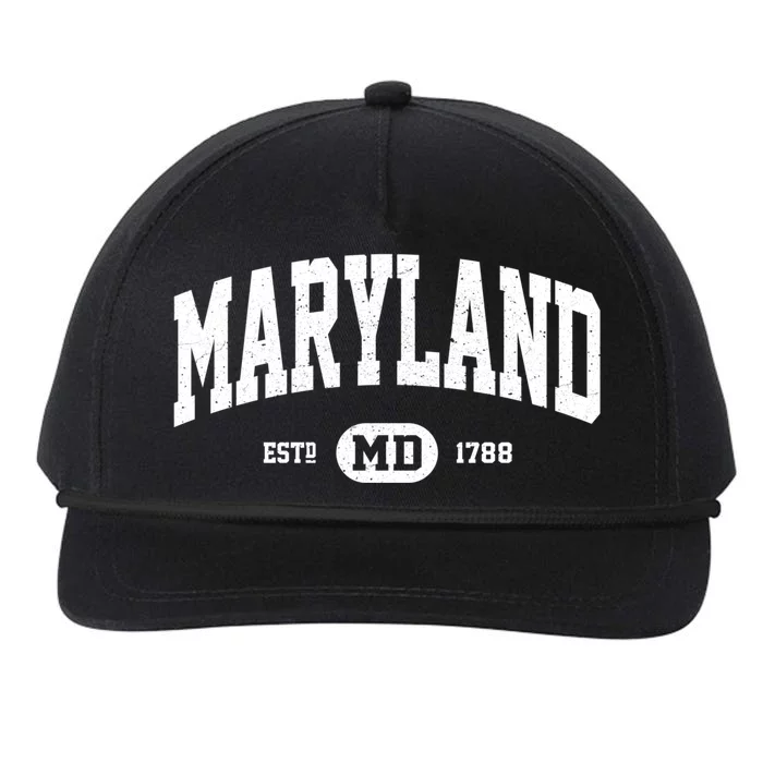 Maryland Gift Retro Vintage Maryland Gift Funny Gift Snapback Five-Panel Rope Hat