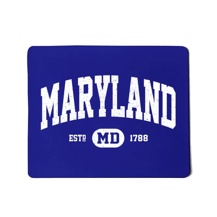 Maryland Gift Retro Vintage Maryland Gift Funny Gift Mousepad