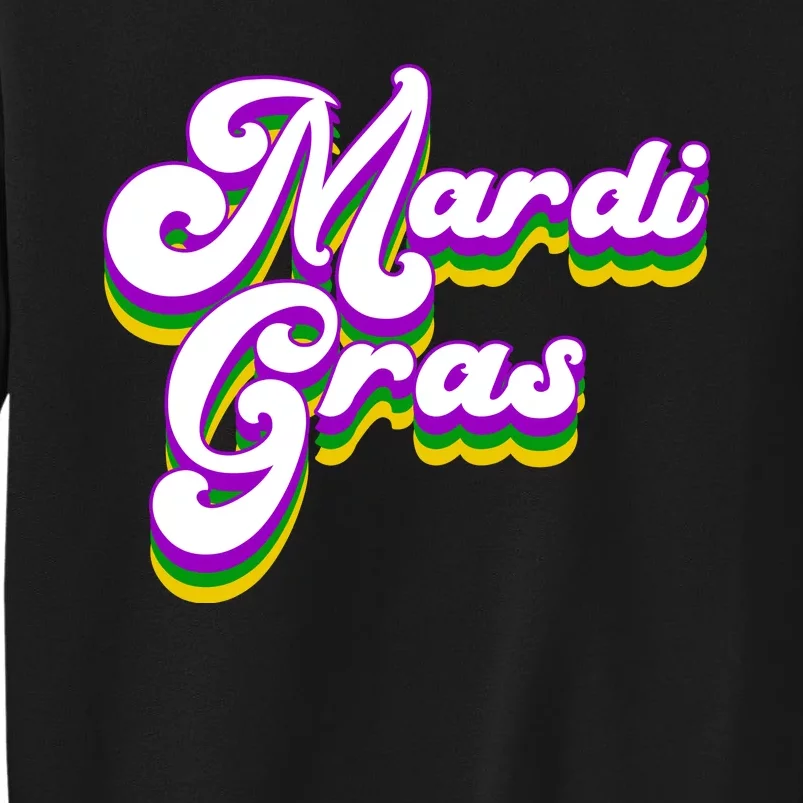 Mardi Gras Retro Festive Celebration Sweatshirt