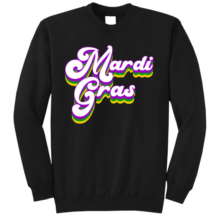 Mardi Gras Retro Festive Celebration Sweatshirt