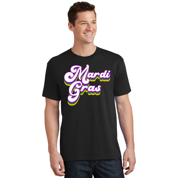 Mardi Gras Retro Festive Celebration T-Shirt