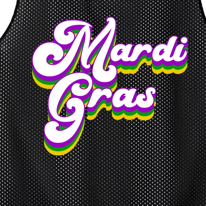 Mardi Gras Retro Festive Celebration Mesh Reversible Basketball Jersey Tank