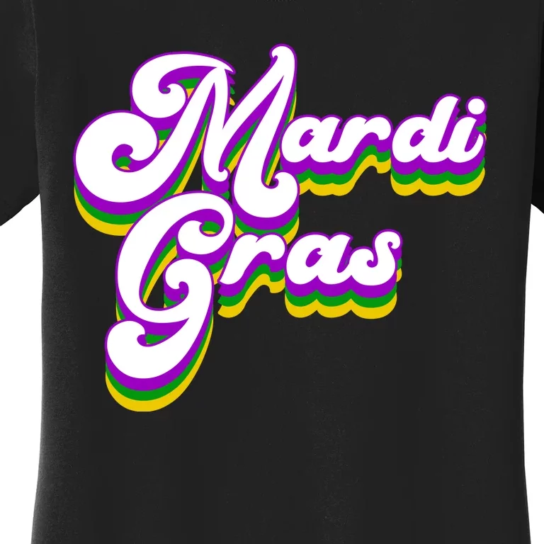 Mardi Gras Retro Festive Celebration Women's T-Shirt