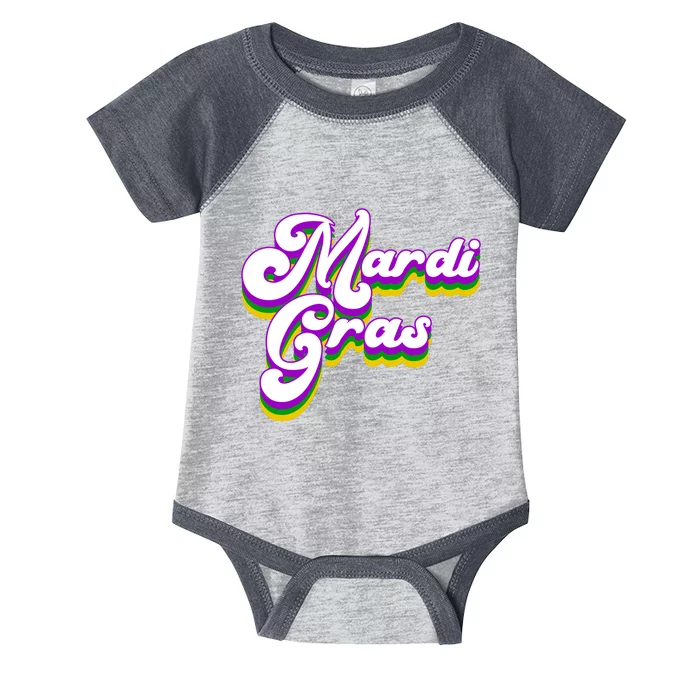 Mardi Gras Retro Festive Celebration Infant Baby Jersey Bodysuit