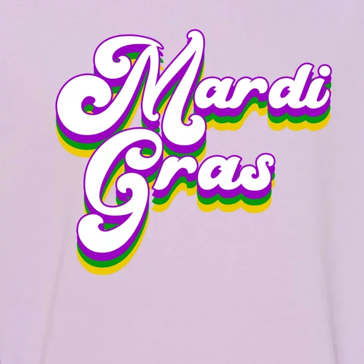 Mardi Gras Retro Festive Celebration Garment-Dyed Sweatshirt