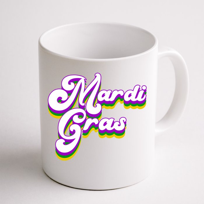 Mardi Gras Retro Festive Celebration Front & Back Coffee Mug