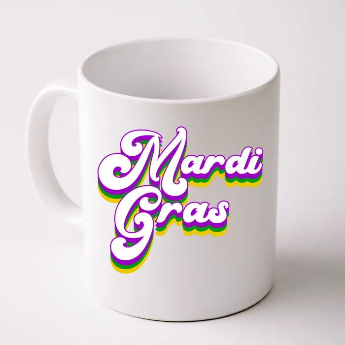 Mardi Gras Retro Festive Celebration Front & Back Coffee Mug