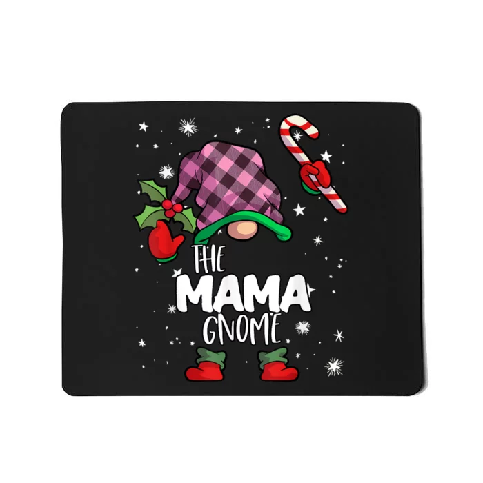 Mama Gnome Red Buffalo Plaid Matching Family Christmas Mousepad