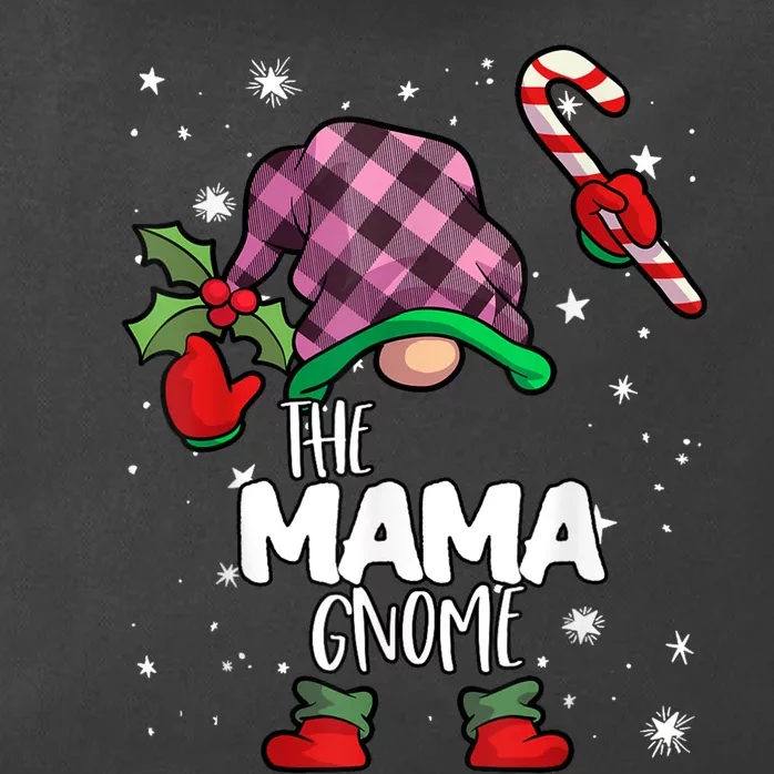 Mama Gnome Red Buffalo Plaid Matching Family Christmas Zip Tote Bag