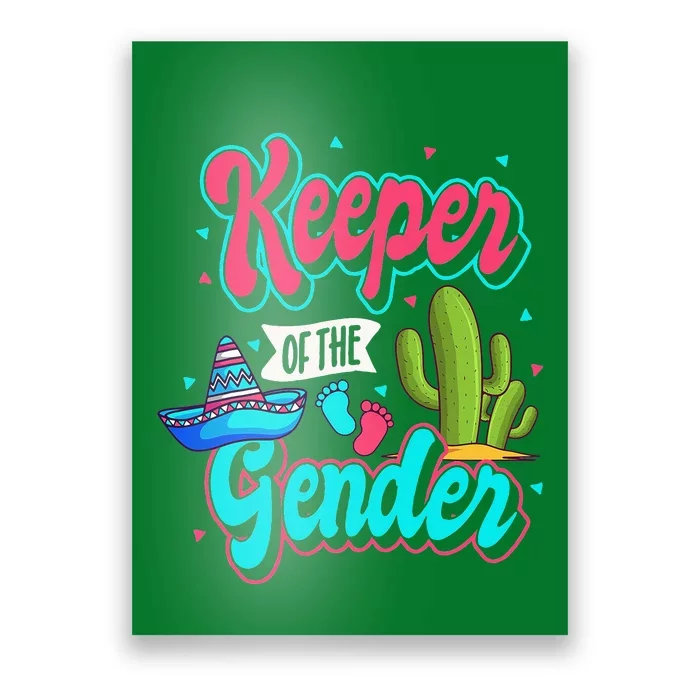 Mexican Gender Reveal Cinco de Mayo Baby Shower Party Fiesta Poster