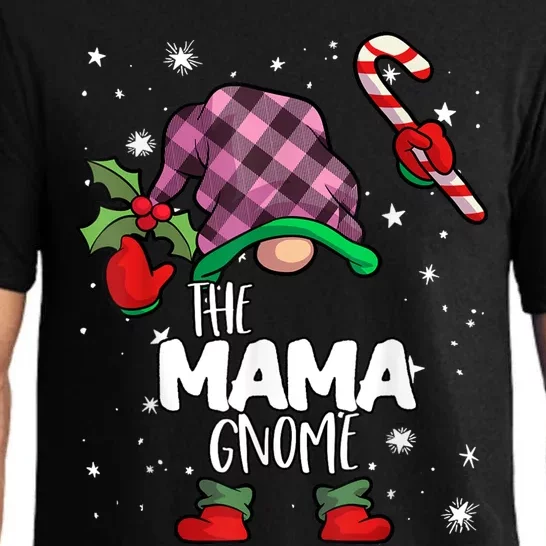 Mama Gnome Red Buffalo Plaid Matching Family Christmas Pajama Set