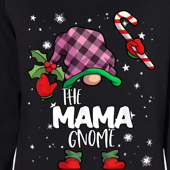 Mama Gnome Red Buffalo Plaid Matching Family Christmas Womens California Wash Sweatshirt