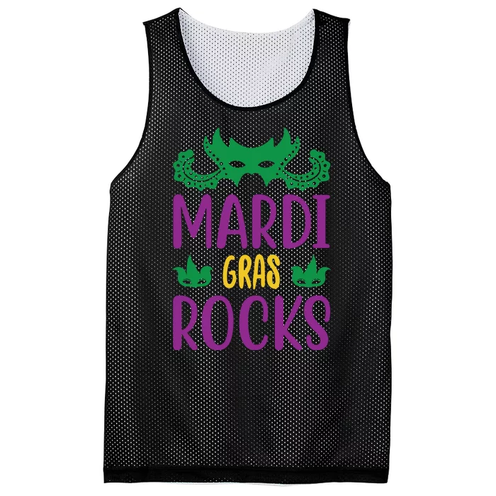 Mardi Gras Rocks Mesh Reversible Basketball Jersey Tank