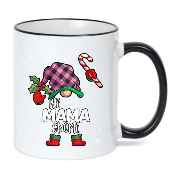 Mama Gnome Red Buffalo Plaid Matching Family Christmas Black Color Changing Mug