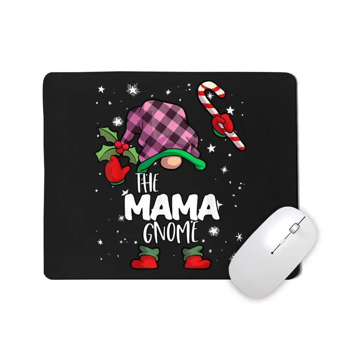 Mama Gnome Red Buffalo Plaid Matching Family Christmas Mousepad