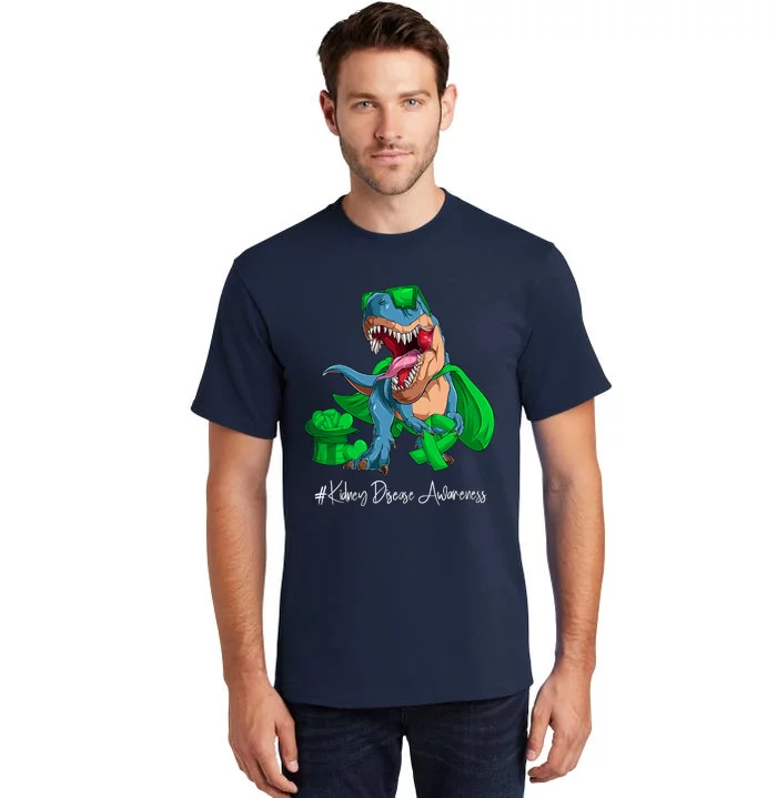 Month Green Ribbon Trex Tall T-Shirt