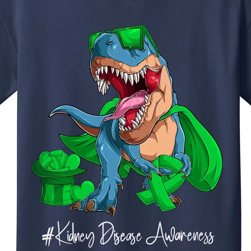 Month Green Ribbon Trex Kids T-Shirt