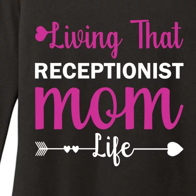 Mom Gift Receptionist Mothers Day Quote Present Cool Gift Womens CVC Long Sleeve Shirt