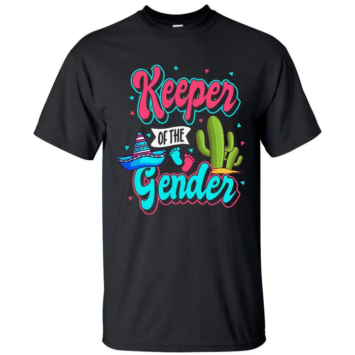 Mexican Gender Reveal Cinco de Mayo Baby Shower Party Fiesta Tall T-Shirt