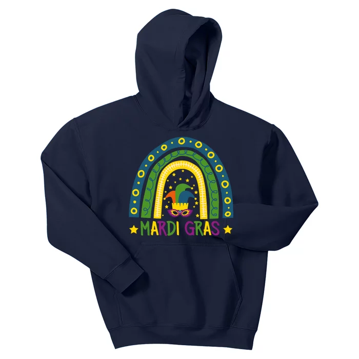 Mardi Gras Rainbow Kids Hoodie