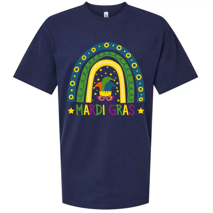 Mardi Gras Rainbow Sueded Cloud Jersey T-Shirt