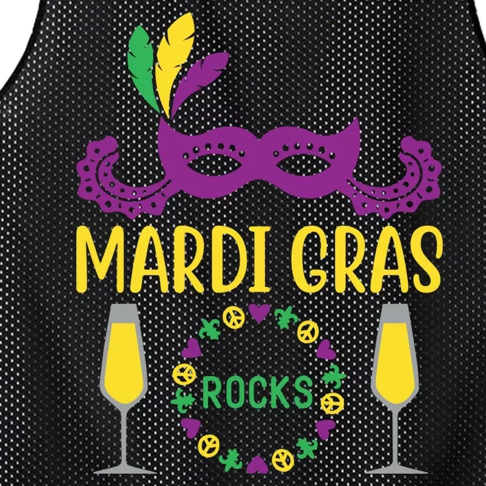 Mardi Gras Rocks Mesh Reversible Basketball Jersey Tank