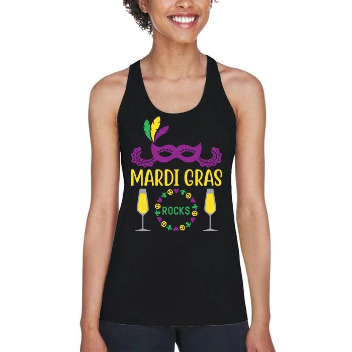 Mardi Gras Rocks Women's Racerback Tank