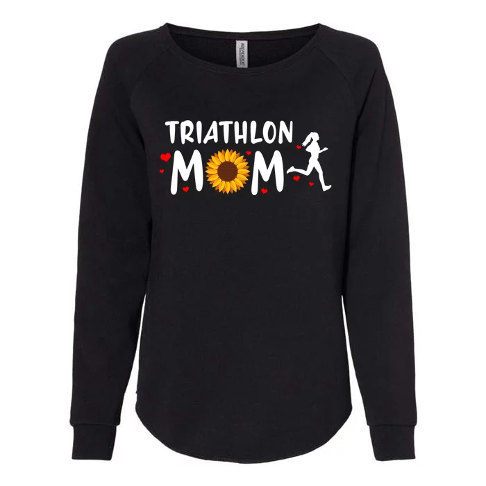 Mom Graphic Run Bike Swim Triathlon Triathlete Sports Funny Gift Womens California Wash Sweatshirt