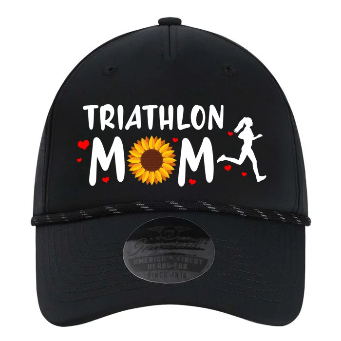 Mom Graphic Run Bike Swim Triathlon Triathlete Sports Funny Gift Performance The Dyno Cap