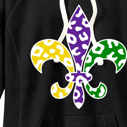 Mardi Gras Royalty Festival Women's Fleece Hoodie