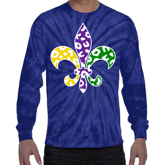 Mardi Gras Royalty Festival Tie-Dye Long Sleeve Shirt