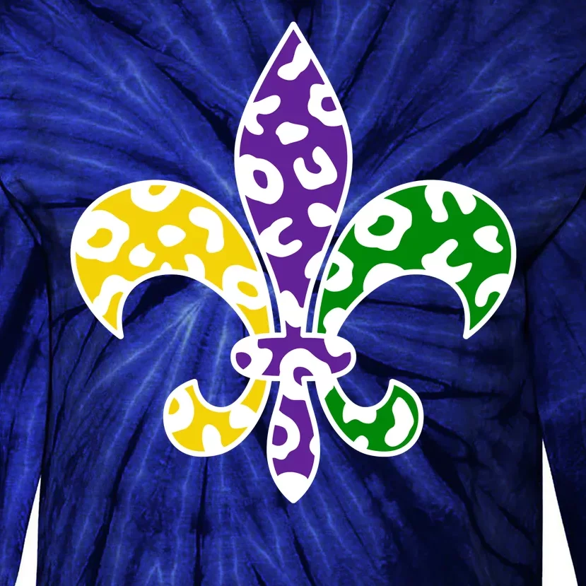 Mardi Gras Royalty Festival Tie-Dye Long Sleeve Shirt